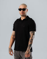 Polo Relaxed Fit Negro